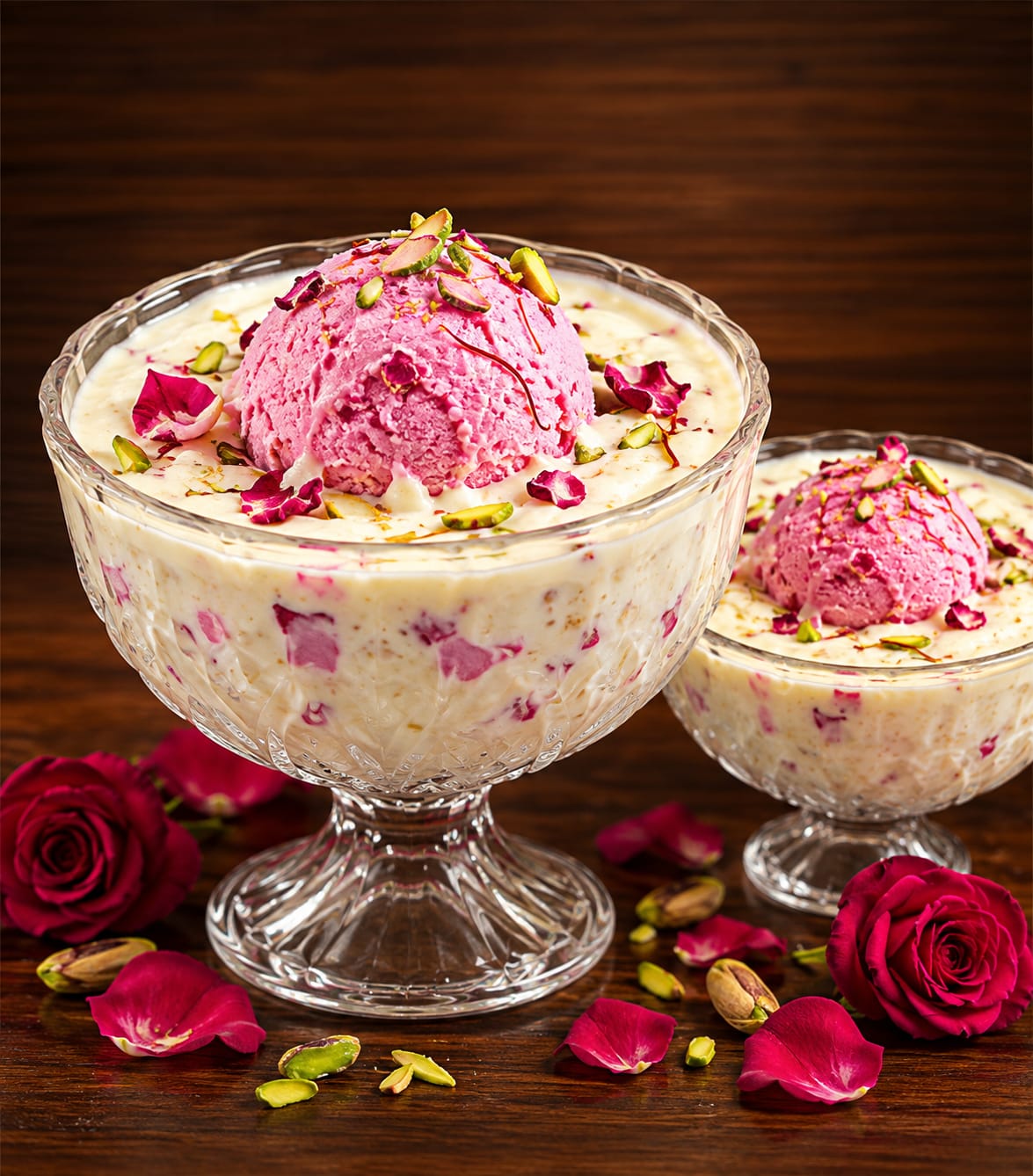 Special Rose Rabdi at Shreenath Icecream Pali
